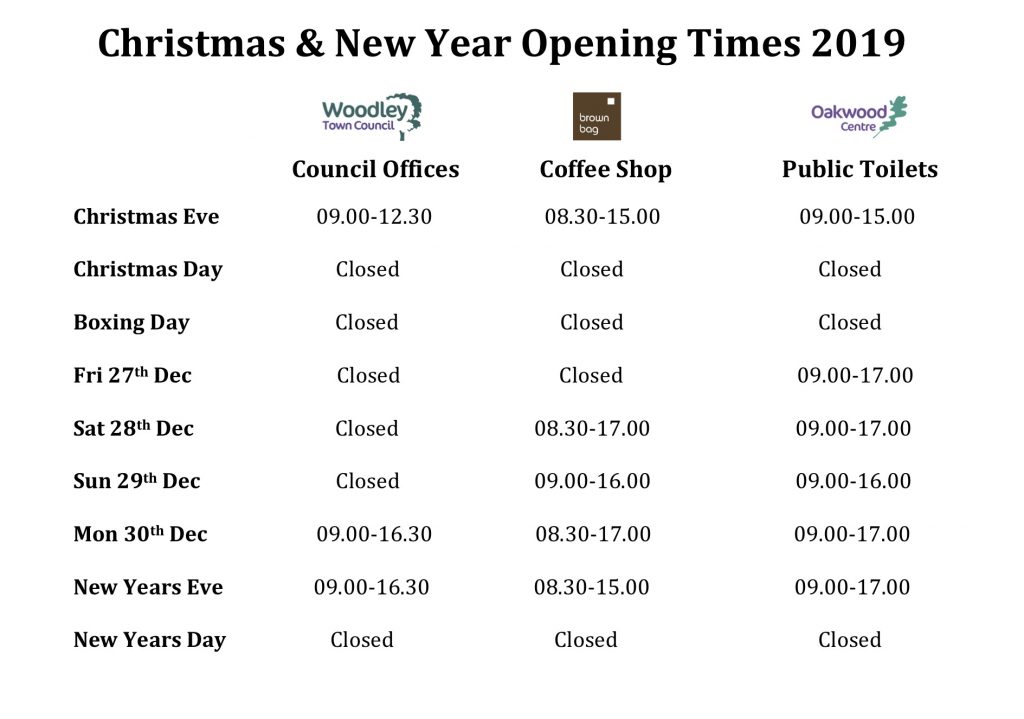 Christmas &amp; New Year Times 2019