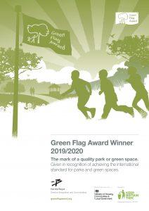 Green Flag certificate Woodford Park Woodley