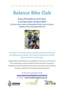 balance bike club Woodley