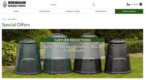 Woodley residents discounted compost bins