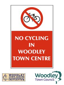 no cycling woodley town centre