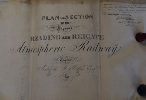 plan of Reading and Reigate railway