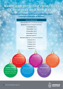 christmas rubbish and recycling collections