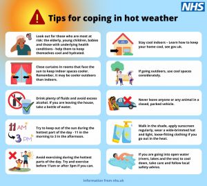 stay safe in the heat NHS advice