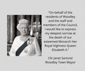 Woodley Town Mayor mourns the death of the queen
